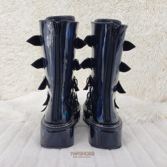 Platform Heart Metal Plates Buckle boot Emily 330 - Picture 8 of 16